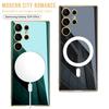 Samsung S24 Ultra Magnetic Phone Case with Wireless Charging, Anti-drop Protection, and Electroplated Thin Cover