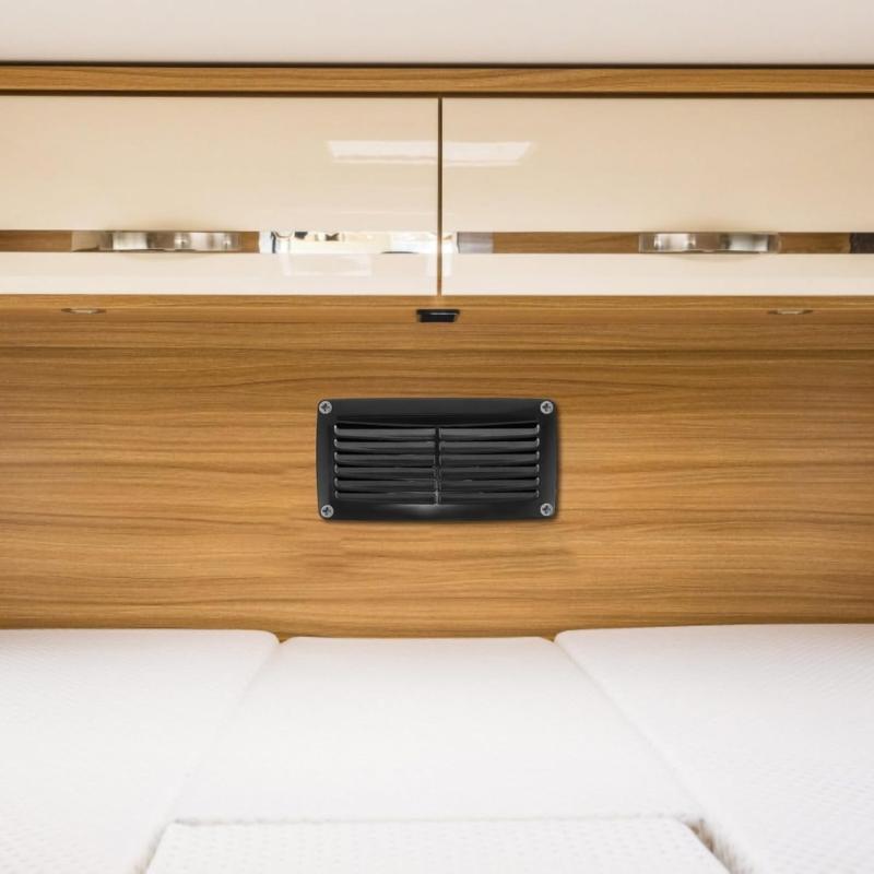 Wohnmobil Außenlüftungsgitter 20,5 x 10,5 cm ABS Lamellenlüftungsgitter mit Schrauben für Camper, Wohnwagen und Marineboote