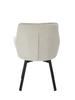 Swivel half stool bar stool ELMO fabric gray