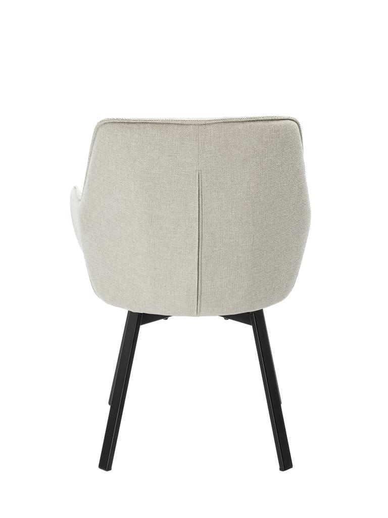 Swivel half stool bar stool ELMO fabric gray