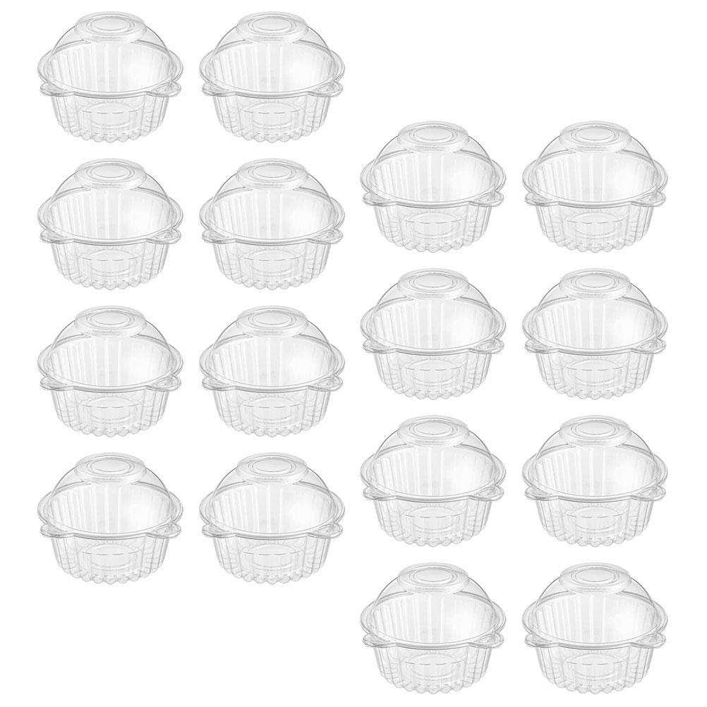 50 Stück Kuchenaufbewahrungsbehälter Kuchen Tragebehälter Frischhaltebox Kuchenverpackungsbox