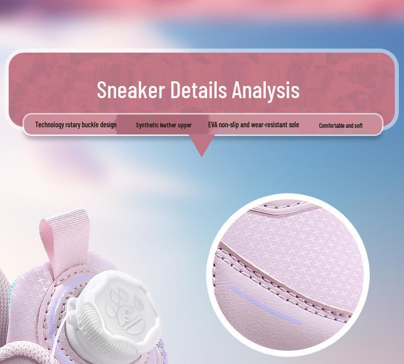 Children’s Lightweight Leather Princess Running Shoes for Girls - 2025 Autumn/Winter Collection