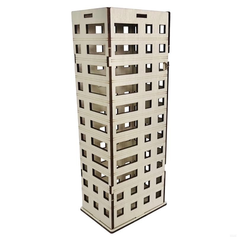 Garden Landscape Ornament Assembling Model Wooden Apartment Outland Model HX6C