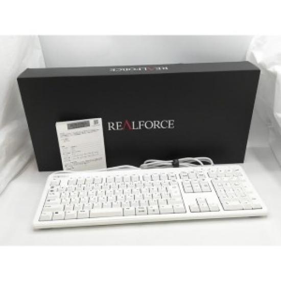 

Б/В Клавіатура Topre REALFORCE R3 R3UA21 – Дротова Повнорозмірна Клавіатура з Японською Розкладкою, Тихі Перемикачі 45г, Супер Біла білий