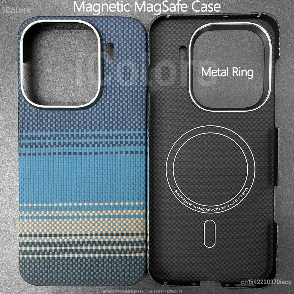Magnetic Aramid Fiber Case for  OPPO Find X9 Pro/X9 Ultra Slim Minimalist Carbon Fiber Textures-Less Touch Feeling Sturdy