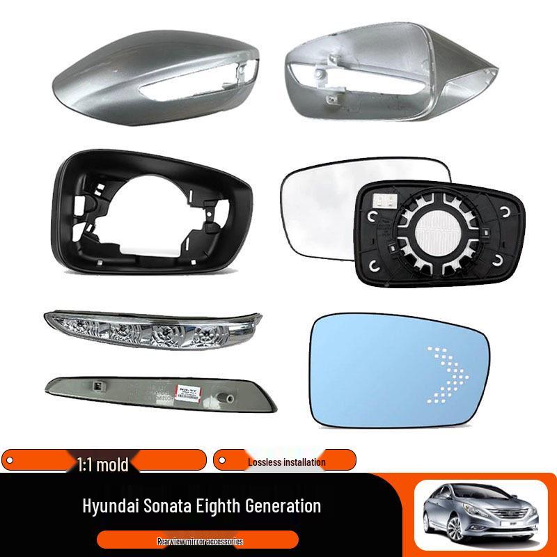 Compatible with 2011-2015 Hyundai Sonata VIII Rearview Mirror Cover with Turn Signal