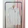 High Quality Striped Linen Polo Shirt Slim Fit Long Sleeve Casual Fashion