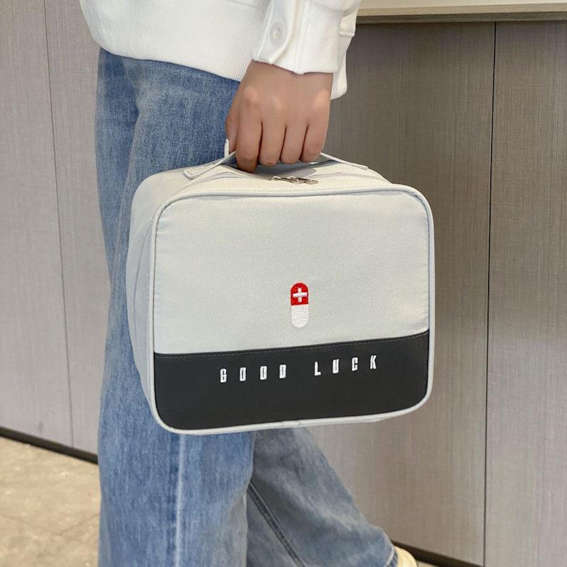 Portable Travel Medicine Storage & First Aid Kit Bag