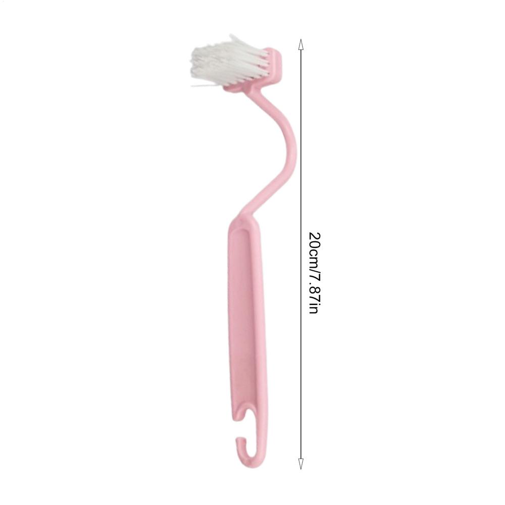 

Plastic Curved Toilet Cleaner Brush Scrubber V Shape Toilet Corner Rim Cleaning Brush for Bathroom Window Kitchen Toilet Edge