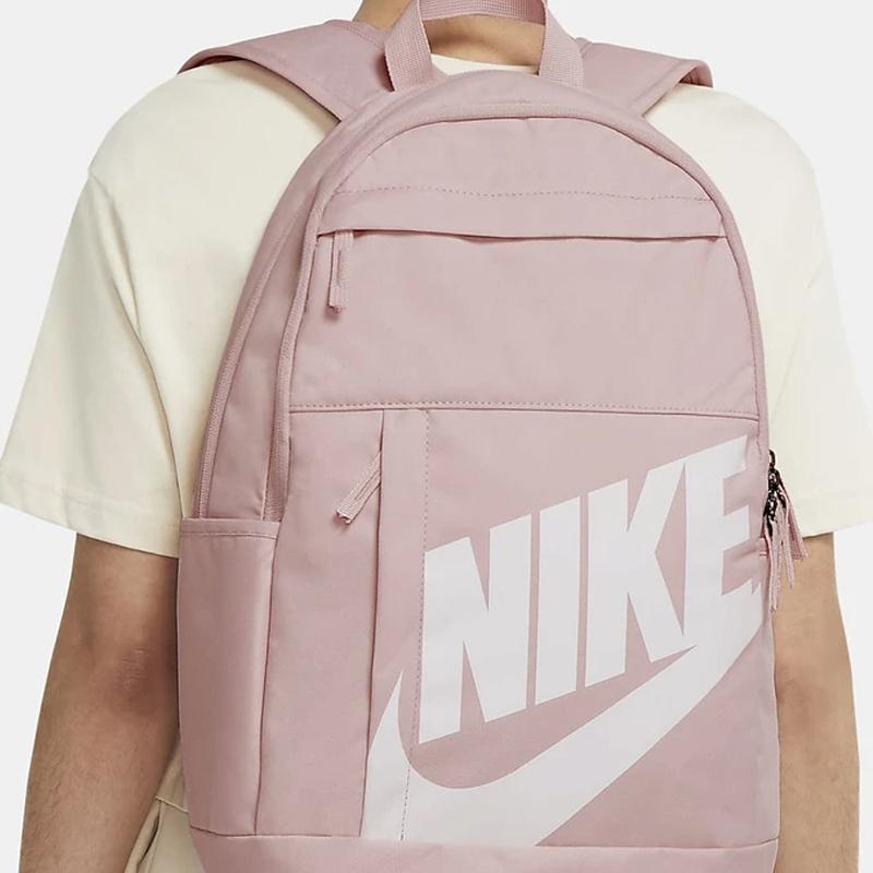 Nike Elemental Casual Sports Basic Large Logo Fabric Backpack Women Backpack Cherry-Blossom-Pink DD0559-630
