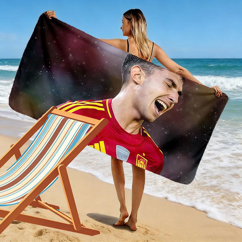 Martin Zubimendi Print Strandtuch, Großes Weiches Schnelltrocknendes Handtuch für Strand Camping Schwimmen
