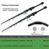 Angelrollen-Ruten-Kombination, 12 + 1BB Angelrolle und 1,8 m 2,1 m Carbon-Reise-Angelrute zum Barschangeln