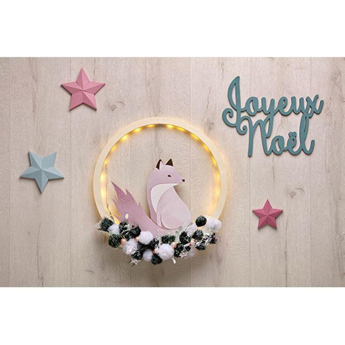 Cercle en bois - ARTEMIO - Lot de 6 - 13, 26 et 40 cm - Beige - DIY Décoration