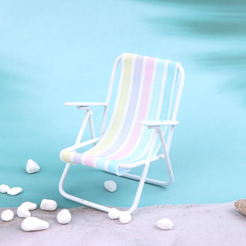 

1:12 кукольных мини-кресел для отдыха из железа, модель пляжного кресла, кукольная мебель для дома, декоративная игрушка, микрореквизит для фотосъемки as the picture