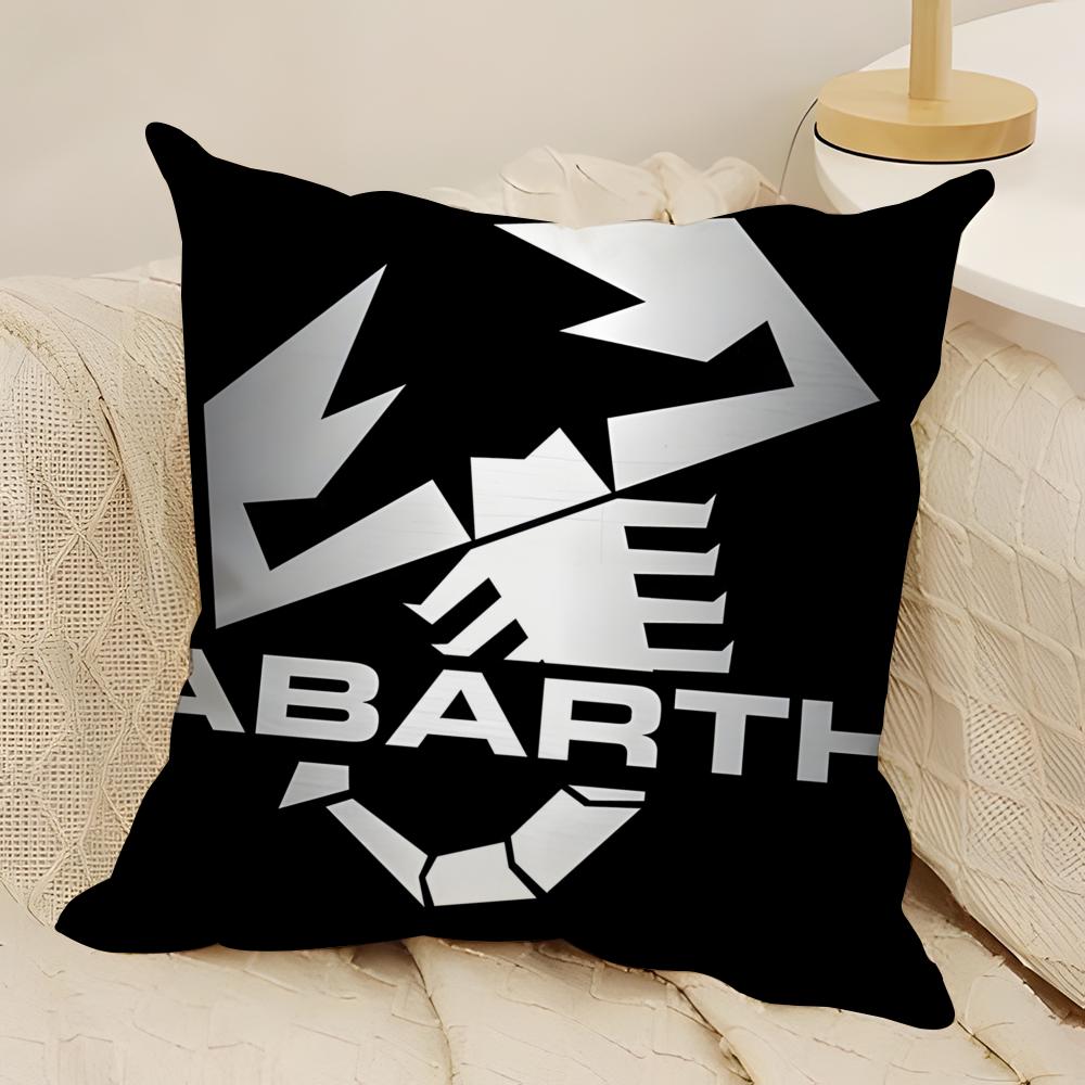 Coole Cartoon-Skorpion A-Abarth Kissenbezug Natürlicher Leinen Doppelseitiger Druck Sofa Heimdekoration Kissenhülle
