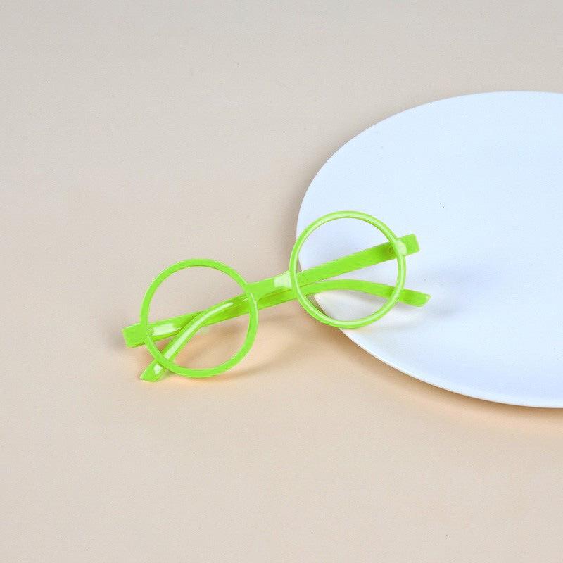Korean-Style Fashionable Round Frame Decorative Glasses for Kids - No Lenses, Unisex Trendy Glasses for Boys and Girls