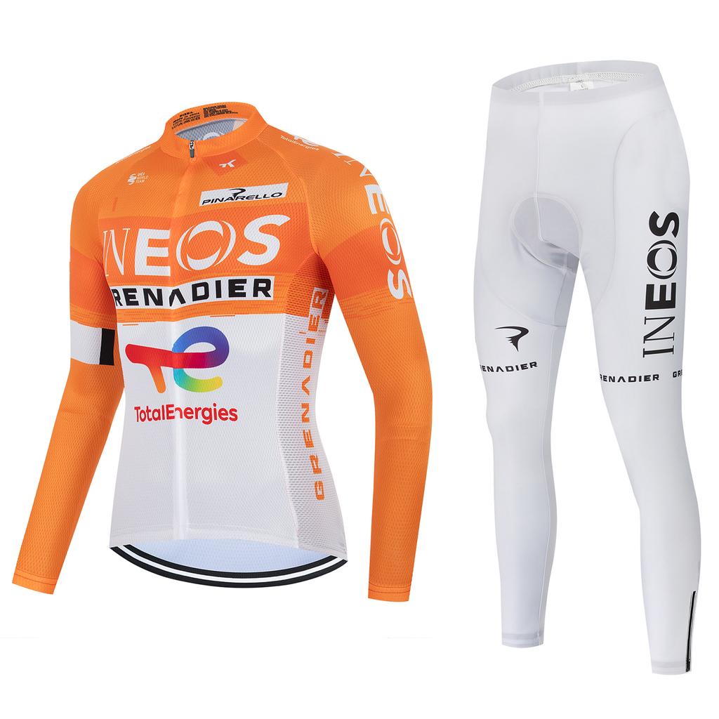 2026 Nuevo Traje de Ciclismo de Manga Larga Primavera y Verano Tour de Francia Bicicleta de Carretera Secado Rápido Transpirable Traje de Ciclismo