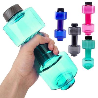 550ml PET Fitness Sportovní láhev Neprosakující Cyklistická láhev na vodu Kreativní činka Hrneček na vodu Venkovní