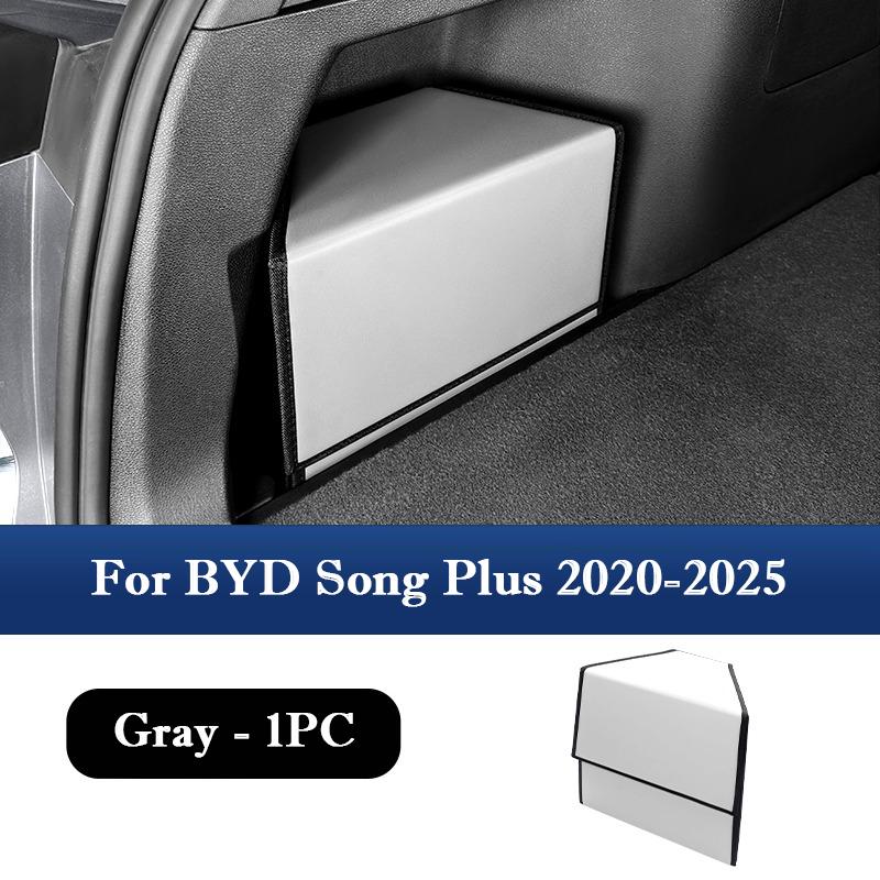 For BYD Song Plus 2020-2025 Car Back Trunk Storage Box Two Both Side Multipurpose Organizer Box Compartment Auto Accessories