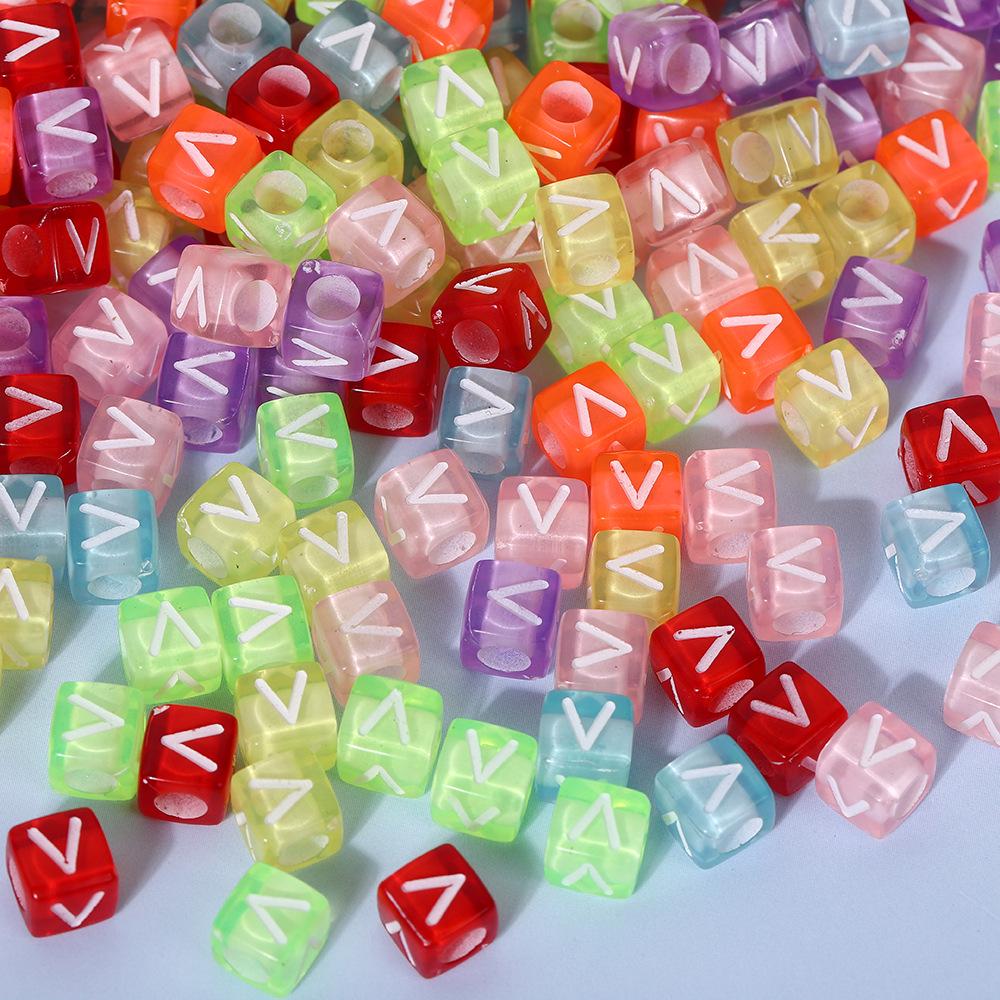 Colorful A-Z Letter Beads for DIY Jewelry & Educational Bracelets