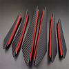 6pcs Universal Carbon Fiber Color Car/Auto Front Bumper Fins Spoiler Refit