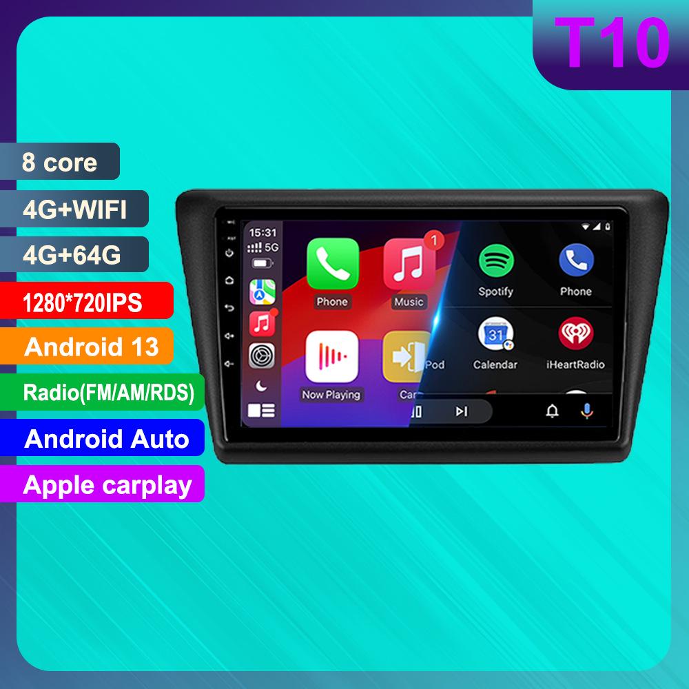 Skoda Rapid HD Android Navigation with GPS, Reversing Camera, and CarPlay Function