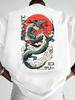 2026 Zomer Heren Goddelijk Draak Patroon Print T-shirt Katoen Ademend Oversized Los Casual Trendy Ronde Hals Korte Mouw
