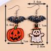 Personalized Colorful Bat Ghost Halloween Earrings Cartoon Pumpkins Spider Acrylic Drop Earring Cosplay Jewelry Accessory Gifts