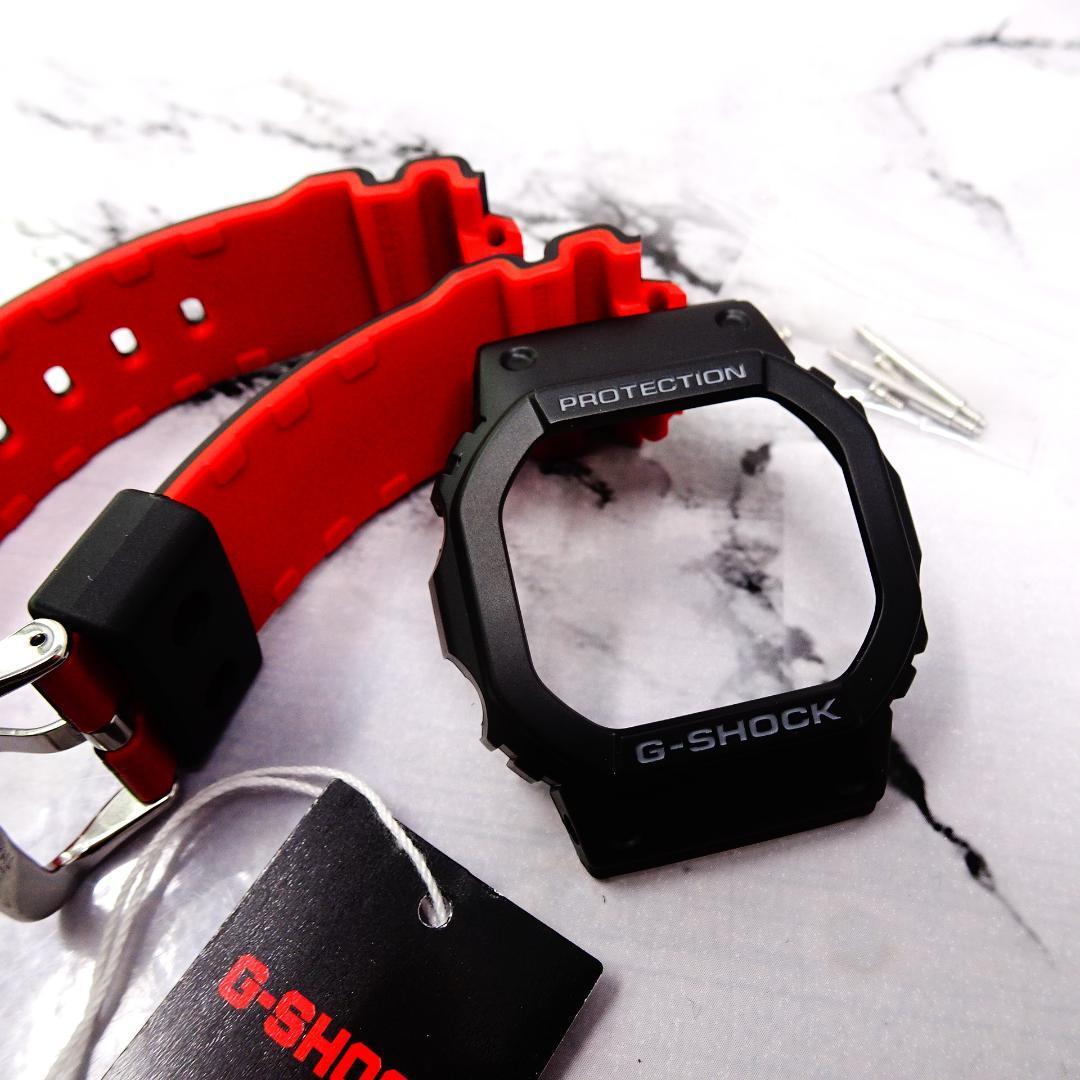 New G-Shock Genuine DW5600UHR-1JF Bezel & Belt Parts Black