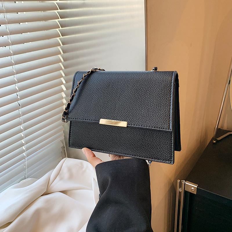 Trendy 2024 Fall Collection Stylish Minimalist Small Square Bag In Black Brown Khaki White