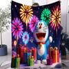 Coperta Copriletto Piccola in Peluche Doraemon Anime Giapponese Coperta da Divano Lancia Coperta Calda Novità per Tutte le Stagioni Regalo per Bambini Casa