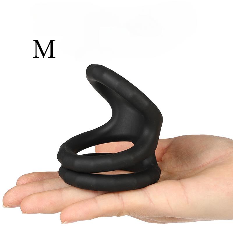 Male Scrotum Penis Ring Silicone Stretchy Cock Ring Delay Ejaculation Cock Scrotal Binding Ring Sex Toys for Man Adult Product