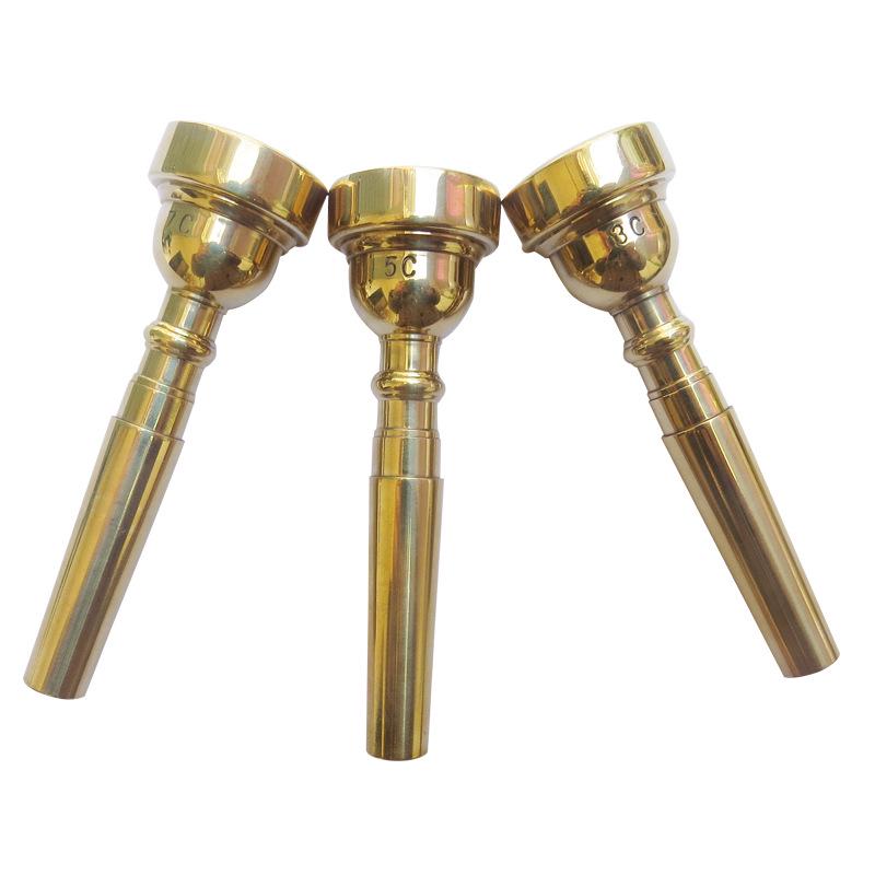 Jugend-Blechbläser Trompetenmundstück 3C/5C/7C - Gold & Silber Finish, Arbeitssparenderes Design