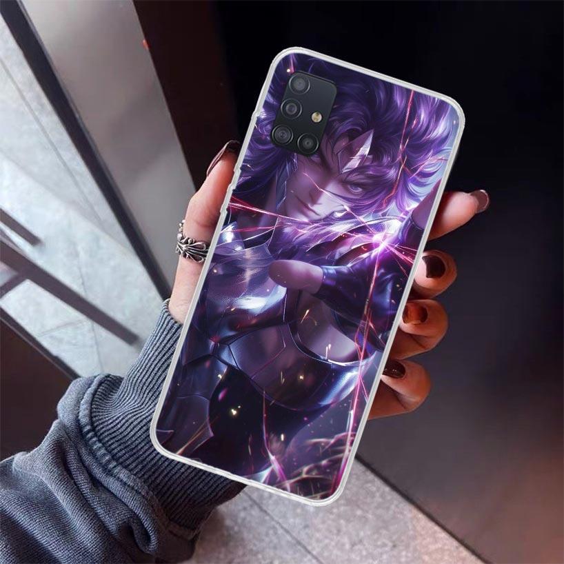 Saint Seiya Cool Phone Case For Samsung Galaxy A52 A51 A50S A32 A22 A12 A02S A72 A71 A31 A70 A30S Note 20 Ultra 10 Plus S10 Gala