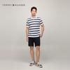 Tommy Hilfiger Men's Pique Cotton Striped Polo Shirt