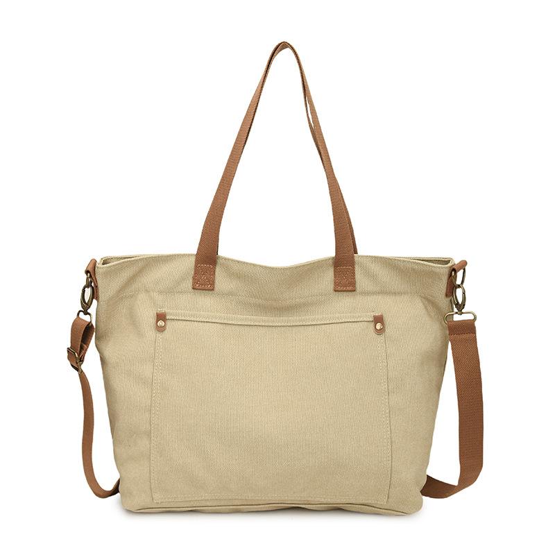 Casual Retro Tote Bag Single-shoulder Crossbody Bag for Female Students Commuting Bag for Work
