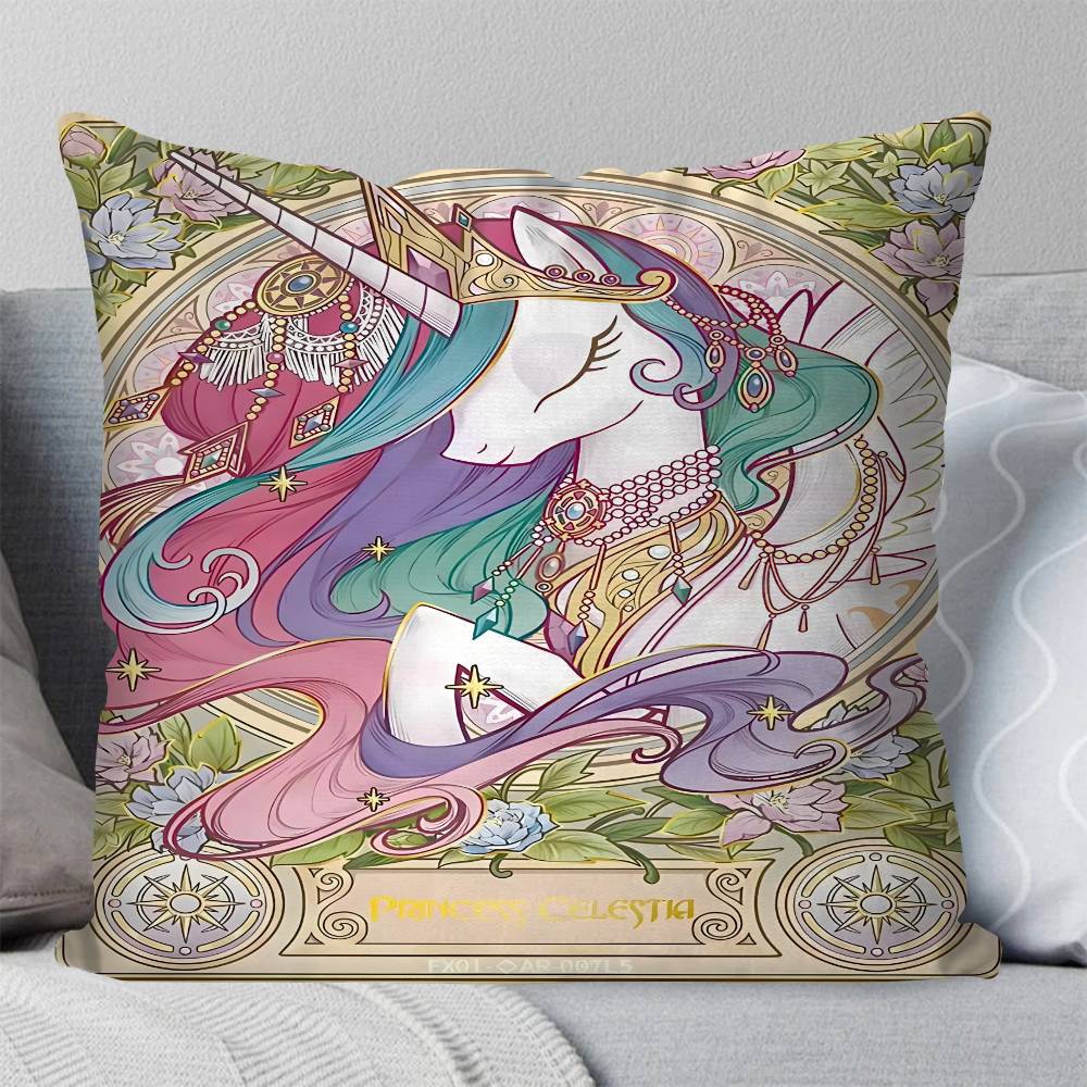 Anime My Little Pony   Pillow Case Square Pillow Bedroom Sofa Leisure Comfort Cushion Car Living Room Home Decoration