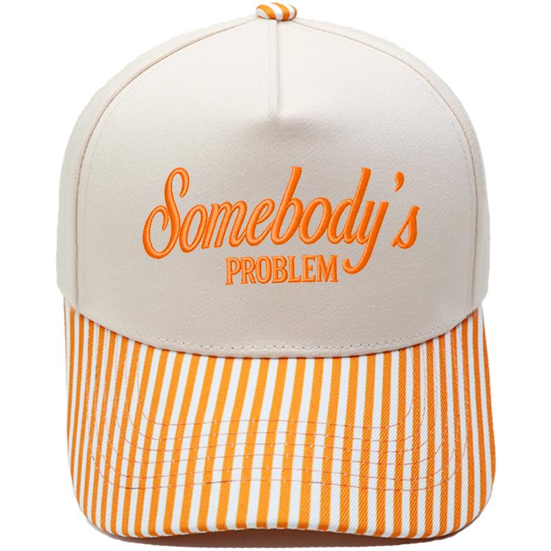 Somebody's PROBLEM fun embroidery color matching truck driver hat men's and women's sunshade dad hat