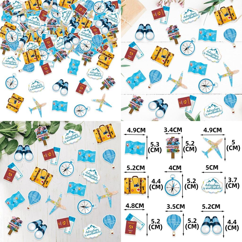 Airplane Hot Air Balloon Pattern Confetti Retirement And Graduation Party Decor