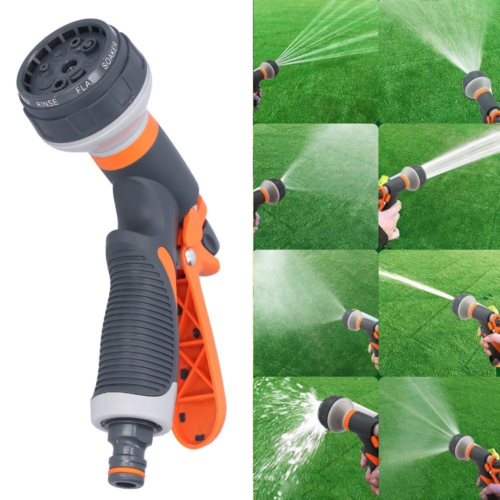 8 Spray Patterns Garden Water Hose Nozzle Water Hose Nozzle Sprayer  Green Plant Irrigation