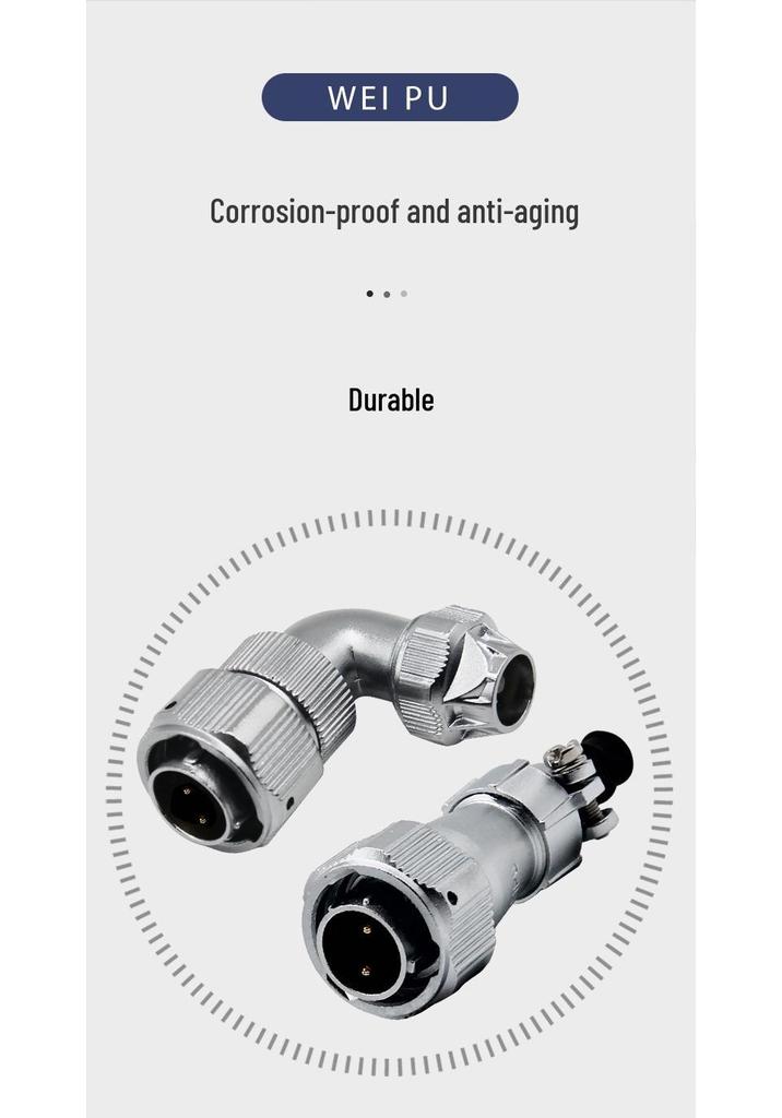 Weipu WY16 2-5 Pin TU Elbow Aviation Plug Circular Connector