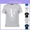 Camiseta Roger Federer Hombre Moda Camisa Algodón Verano Clásico Estampada Camisetas