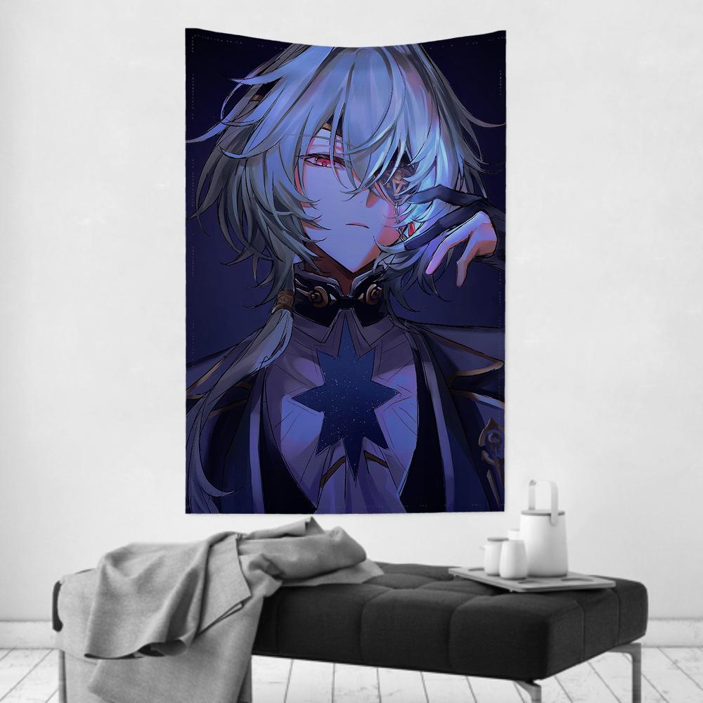 Anaxa Animated Game Honkai Star Rail Tapestry Room Decor Wall Cloth Party Hanging Background Room Decor Baby Room