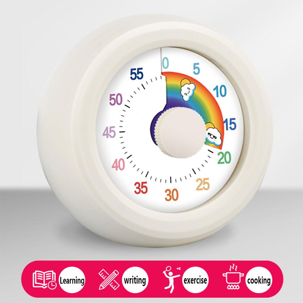 1PC Round Visual Timer Children Self-discipline Tool Countdown 60-minute  Cooking Homework Stopwatch Time Management