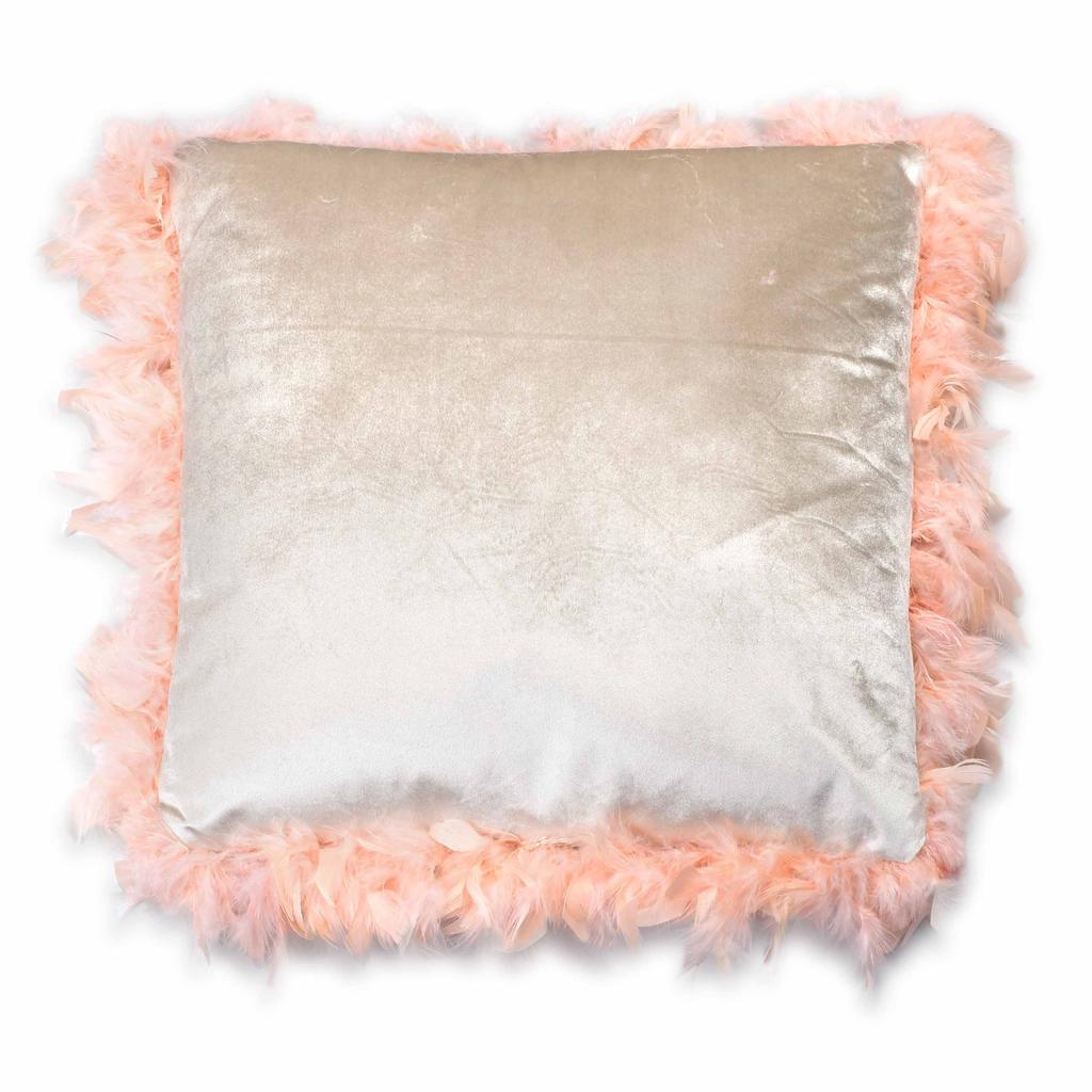 Loreta Beige Poduszka 44X44Cm Pióra