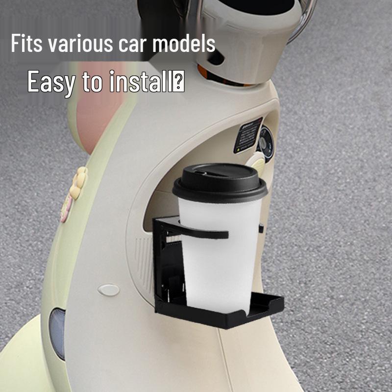 Adjustable Wall-Mounted Folding Cup Holder for Cars, RVs, Yachts, and Desks