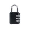 In-Stock Black Zinc Alloy Digital Combination Padlock: Sturdy, Anti-Theft, Safe for Gym and Luggage.