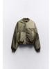 Women's Winter Patchwork Bomber Jacket - Cold Protection