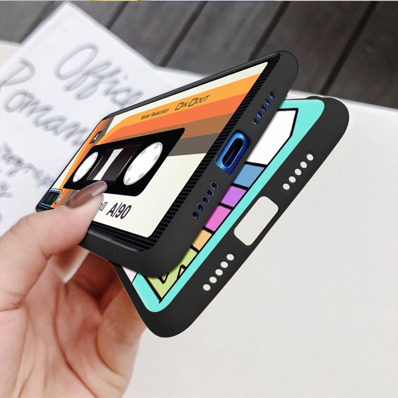 Mixtape Vintage Magnetic Tape Cassette Audio Case For Samsung Galaxy A54 A52 A14 5G A53 A12 A13 A71 A23 A34 A33 A21s Phone Cover