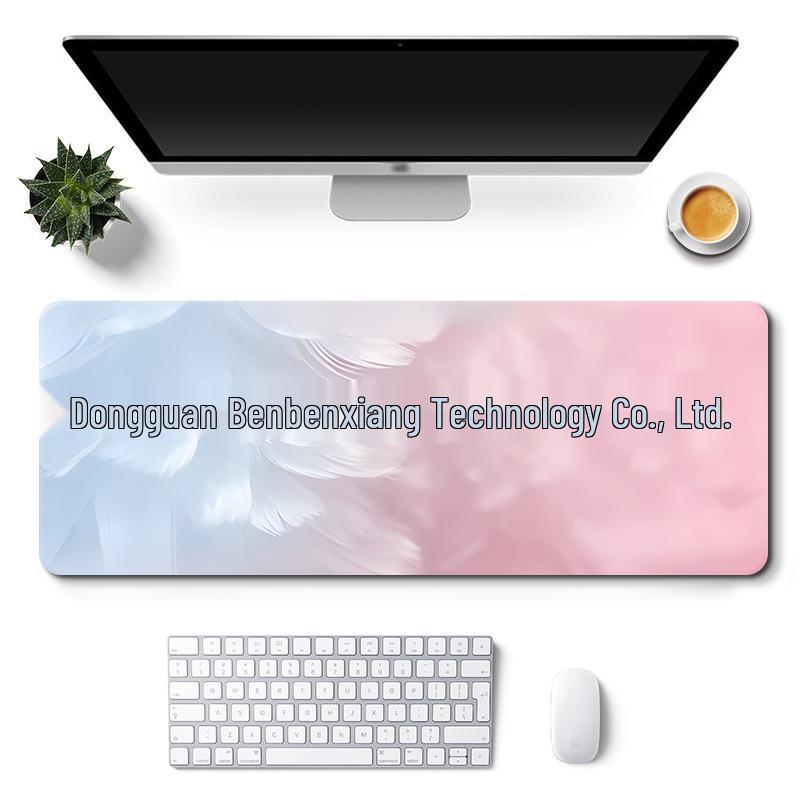 Extra Large Custom Girl's Cute Office Desk Mat - Non-Slip Landscape Style Mouse Pad